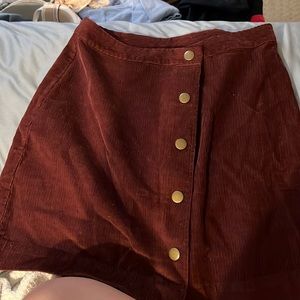 Old navy corduroy maroon skirt